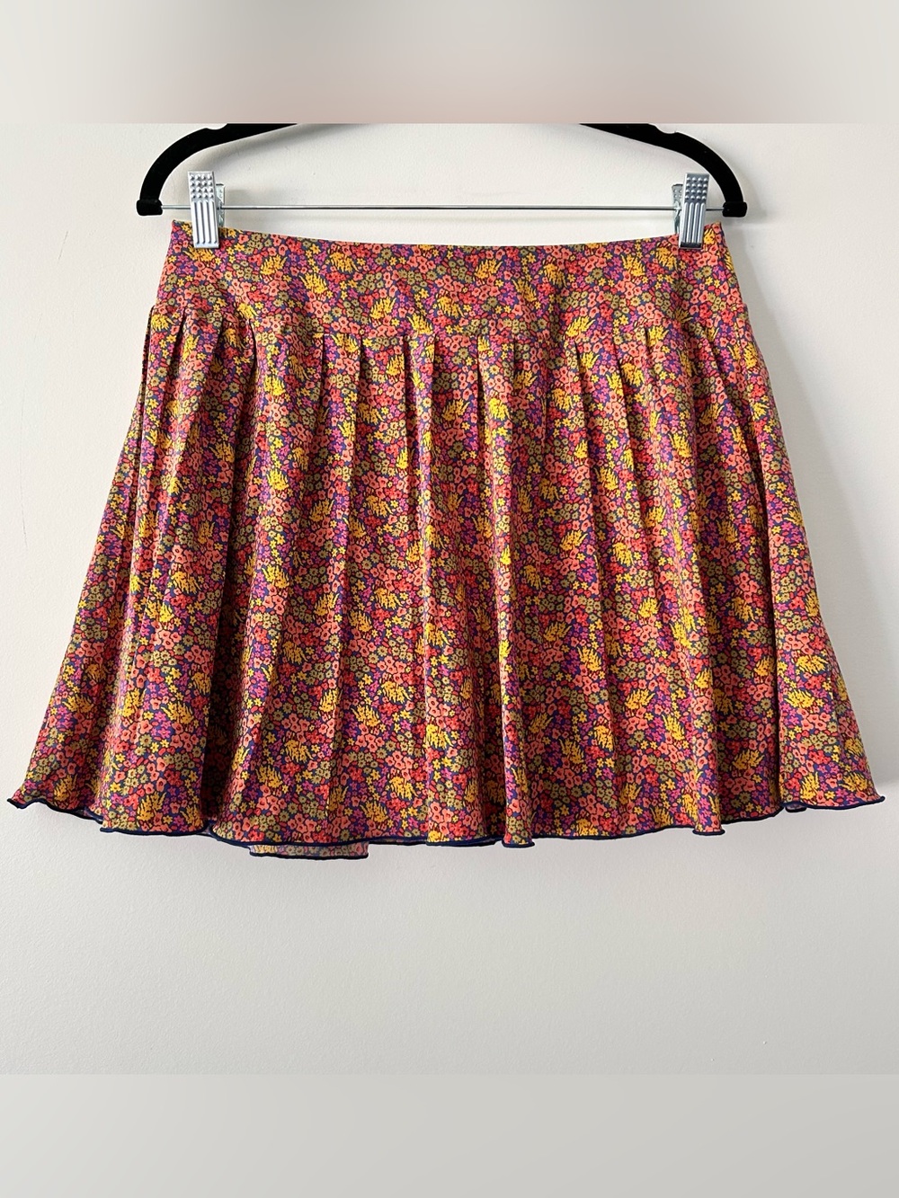 Toad&Co| Floral Pleated Circle Skirt in Floral Print sz Small - Picture 2 of 7